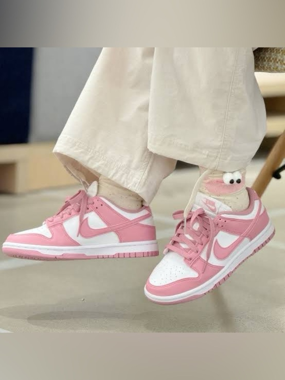 Nike Dunk Low Next Nature Pink and White Low-Top Sneakers